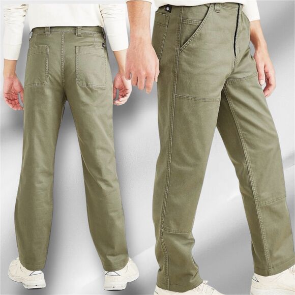 Dockers Men’s Stretch Utility Pants Straight Fit Size 32x32 Green Color - Picture 1 of 14